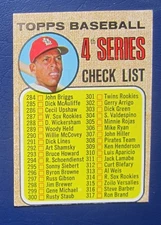 1968 Topps Checklist 4th Series #278 Unmarked EX/NRMT