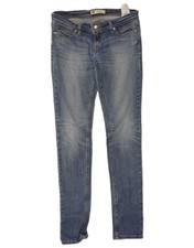 LEVI'S Womens Slight Curve Low Waist Skinny Jeans W29 L34 Blue Cotton DC16