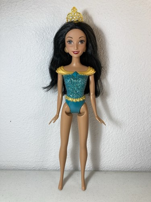 #ad Mattel Disney Aladdin 10” Jasmine Doll Black Hair Glitter Bodice $9.99