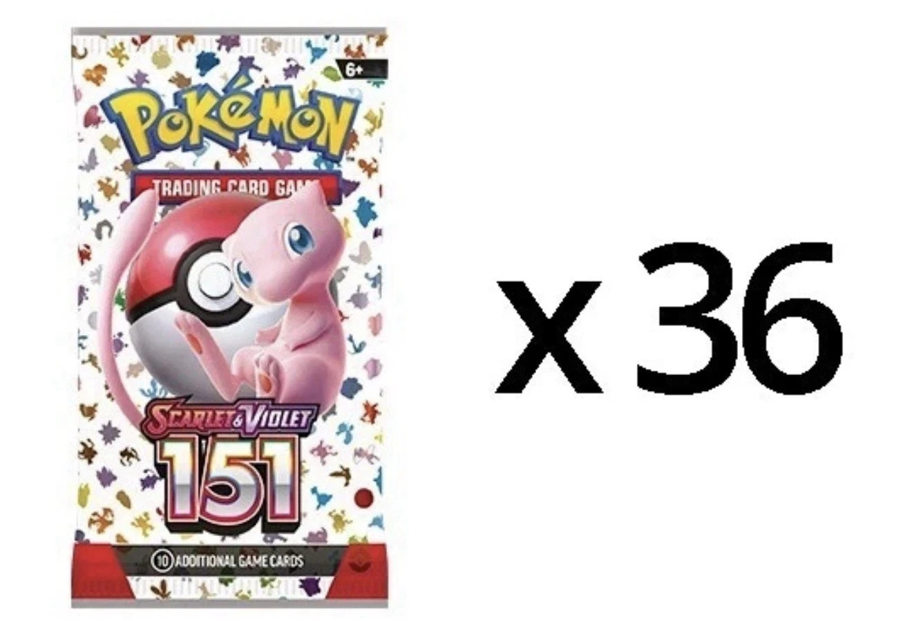 AUTHENTIC Pokemon 151 Box Lot – 36x Sealed Booster Packs + THICK Acrylic Case