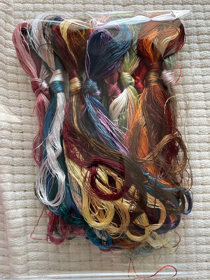 100%natural silk,hand-dyed embroidery thread  deep colors series 50skeins(1100M) - Image 4 of 4