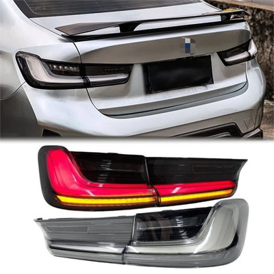 Smoked White Lens LED Tail Light For BMW 3 Series G20 G80 M3 2019-25 Rear Lights