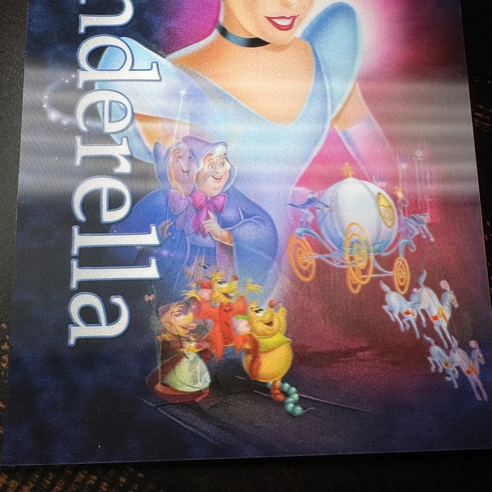 Tarjeta Lenticular Cenicienta Edición Diamante 3D Disney Movie Club Rara Fuera de Uso 2012 Foto 4 de 4