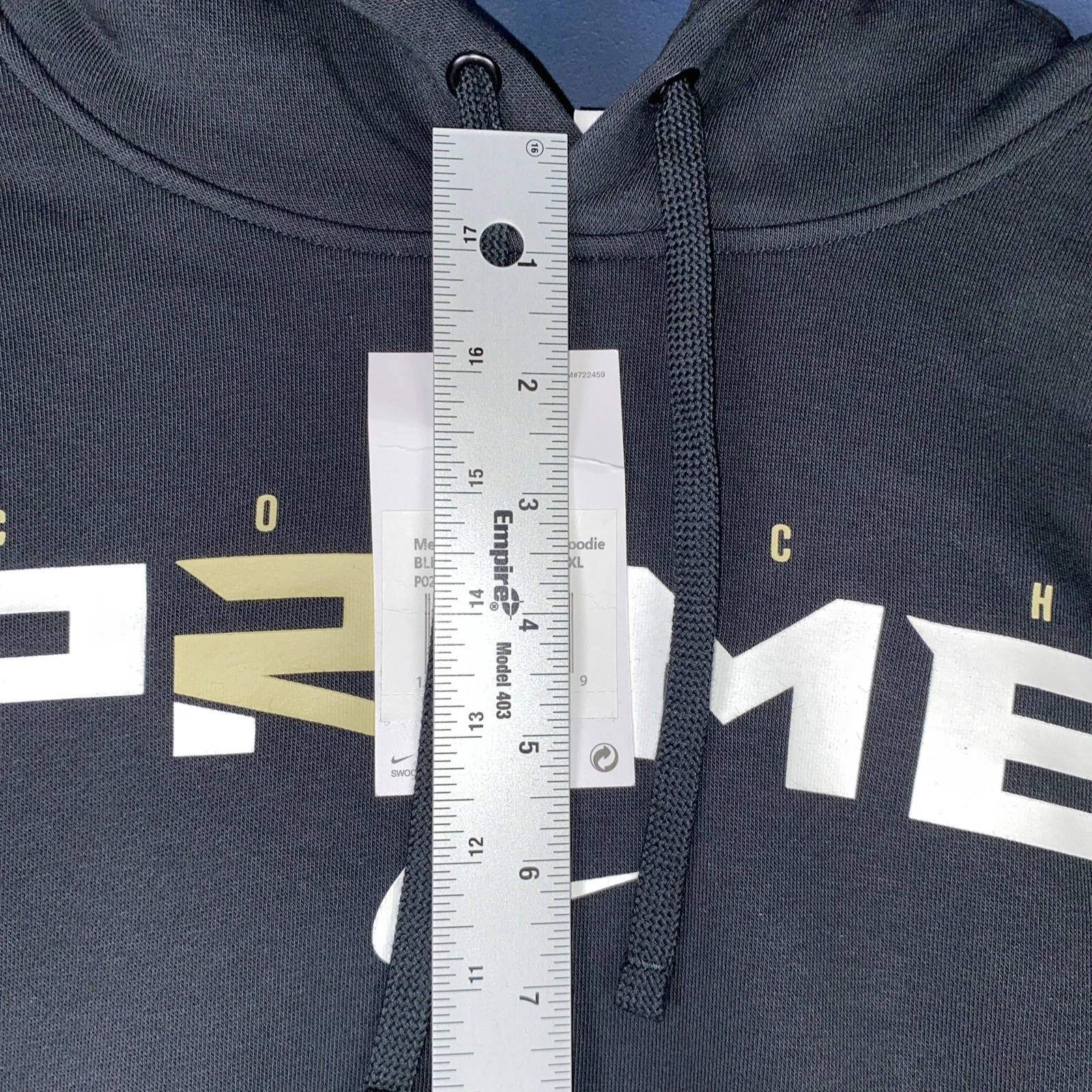 Nike Coach Prime Deion Sanders Club Pullover in Pile Nero Uomo XXL *NUOVO*