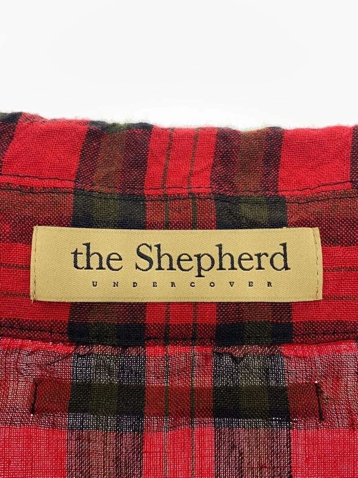 UNDERCOVER Blouson 3 Linen RED Check us1e9201 - Image 3 of 4