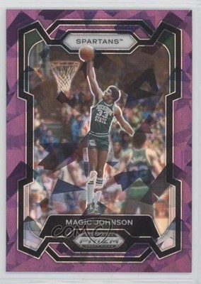 2024-25 Panini Prizm Draft Picks Purple Ice 135/149 Magic Johnson #23 HOF 06y2