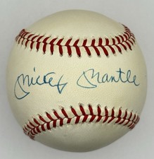 Mickey Mantle Autographed Baseball, PSA/DNA Letter of Authenticity