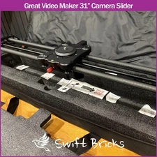 GVM Camera Slider Carbon Fiber Rails Motorized 31" Great Video Maker DSLR Video