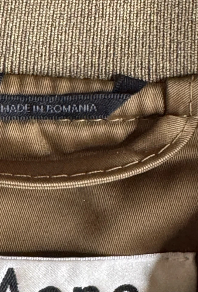 Acne Studios Men's Nylon Bomber Jacket Size M Green Full Zip Vintage - Image 3 of 4