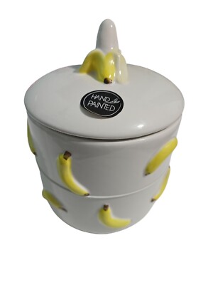 Luna And Sage Banana Cookie Jar Brand New