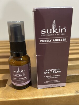 Sukin - Purely Ageless Reviving Eye Cream 0.85 fl. oz 99% Natural NEW NIB