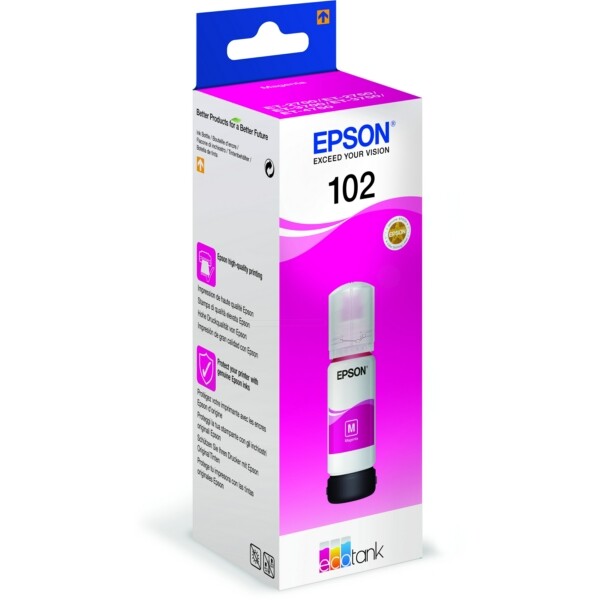 Epson C13T03R340 102 Tintenflasche Magenta, 6.000 Seiten 70Ml FüR Epson ET-3-image