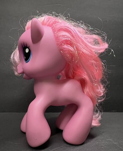 My Little Pony G3.5 Large Pinkie Pie Styling Glitter Hair Pony 8" MLP 2008 Toy - Picture 4 of 7