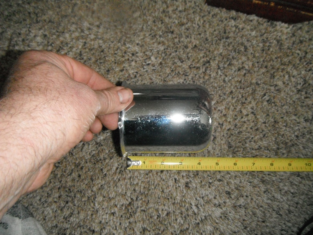 1) KEYSTONE Push Through Center Wheel Cap Chrome 4