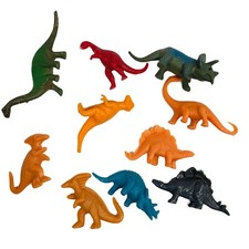 Assorted Dinosaur Toys Set Of 10 - Plastic Mini Figures - Educational  Fun For