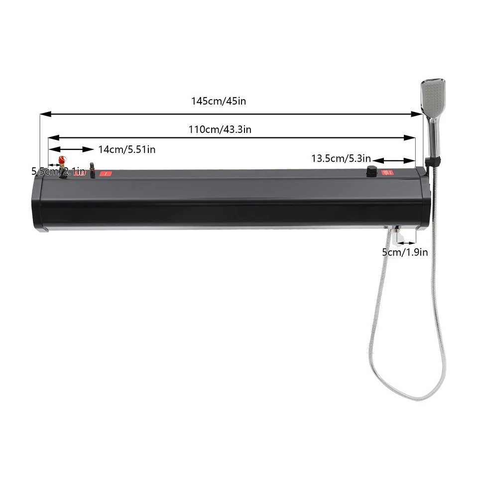 Portable 30L Roof Rack Mount Overlanding Off Road Shower Solar Camping Car Roof - Image 2 of 4
