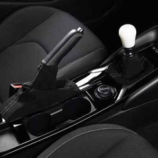 DC Sports Alcantara E-Brake Handbrake Cover - Black & Grey for Toyota GR Corolla