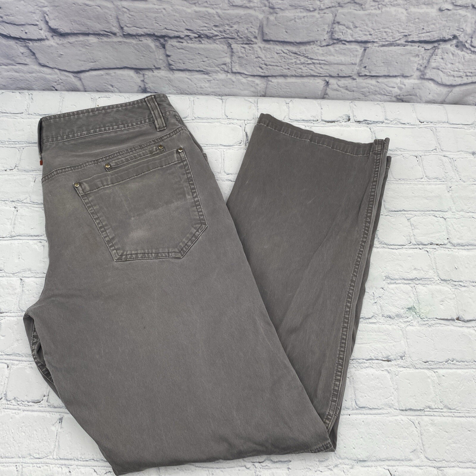 Merrell pantaloni da trekking uomo taglia 34 grigi cargo cerniera robusti belli outdoor