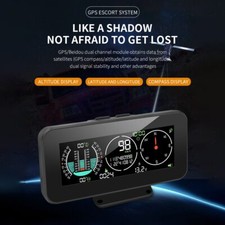 M60 GPS Car HUD Inclinometer Head-Up Display Speedometer Altitude Meter Compass