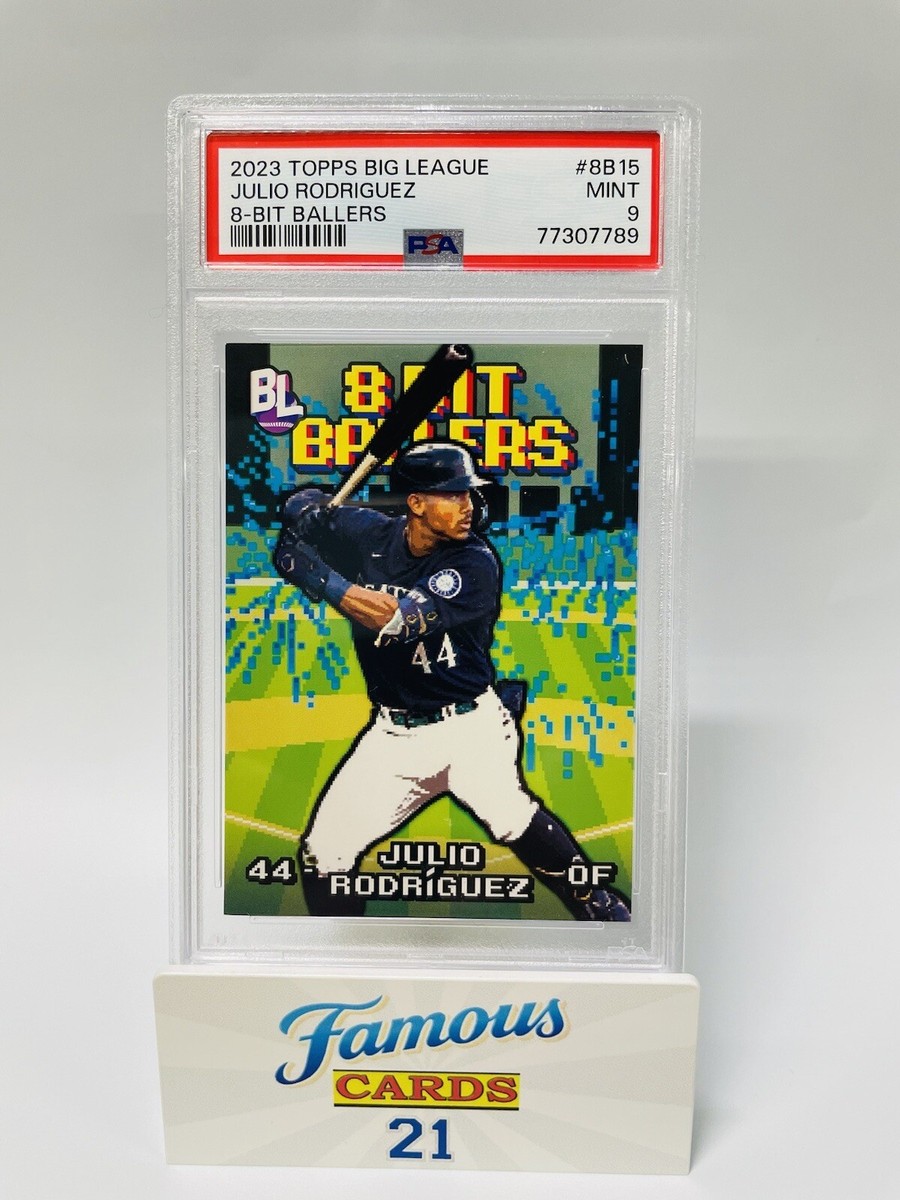 2023 Topps Big League Julio Rodriguez 8-Bit Ballers PSA 9 Mint