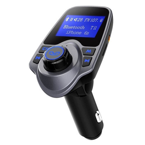FM Transmitter T11 New Version Wireless In-Car Bluetooth Receiver Adapter Stereo - Picture 3 of 12