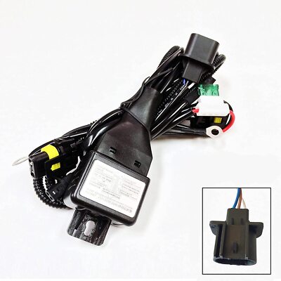 NEW H13 9008 Bi-Xenon HID Relay Harness 35W 55W Dual H/L Wiring Controller +Fuse