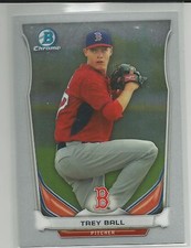 Trey Ball Boston Red Sox 2014 Bowman Chrome Draft Top Prospect