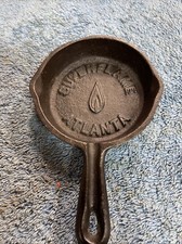 Sartén cenicero publicitario de hierro fundido Superflame vintage