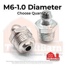 M6-1.0 Zerks Grease Fitting Straight Steel Zinc Choose Quantity 