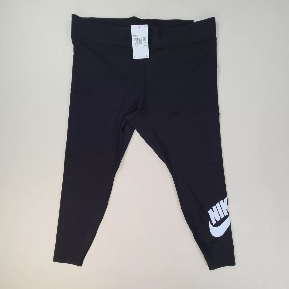 Nike Womens Pants Adult Plus Size 2X Black Tights Training Leg A See