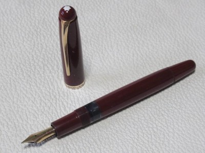 Early Model Around 1950 Montblanc No.344 Nib 14C 585 B Bold Red 