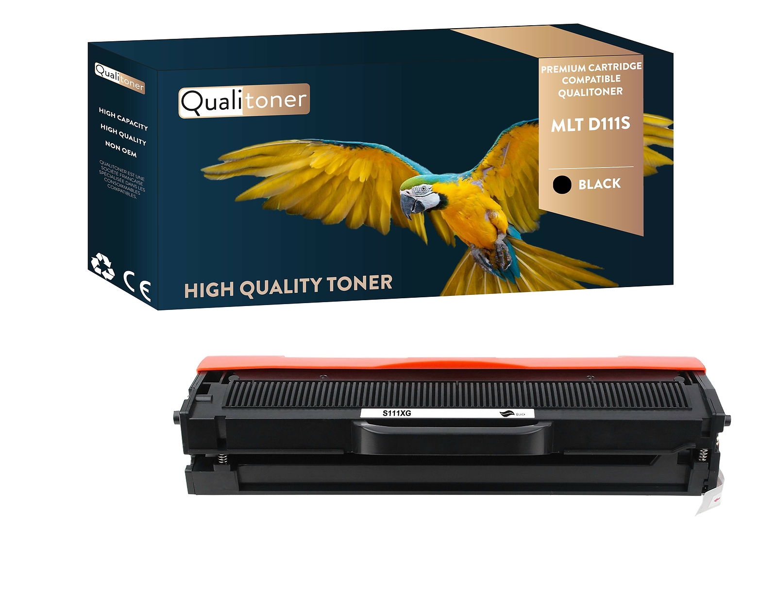 Toner MLT-D111S noir compatible Samsung Qualitoner pour le télétravail et les devoirs