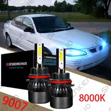 9007 8000k Blue Led Headlight Bulbs For Pontiac Grand Am 99-05 Hilo Beam Qty 2