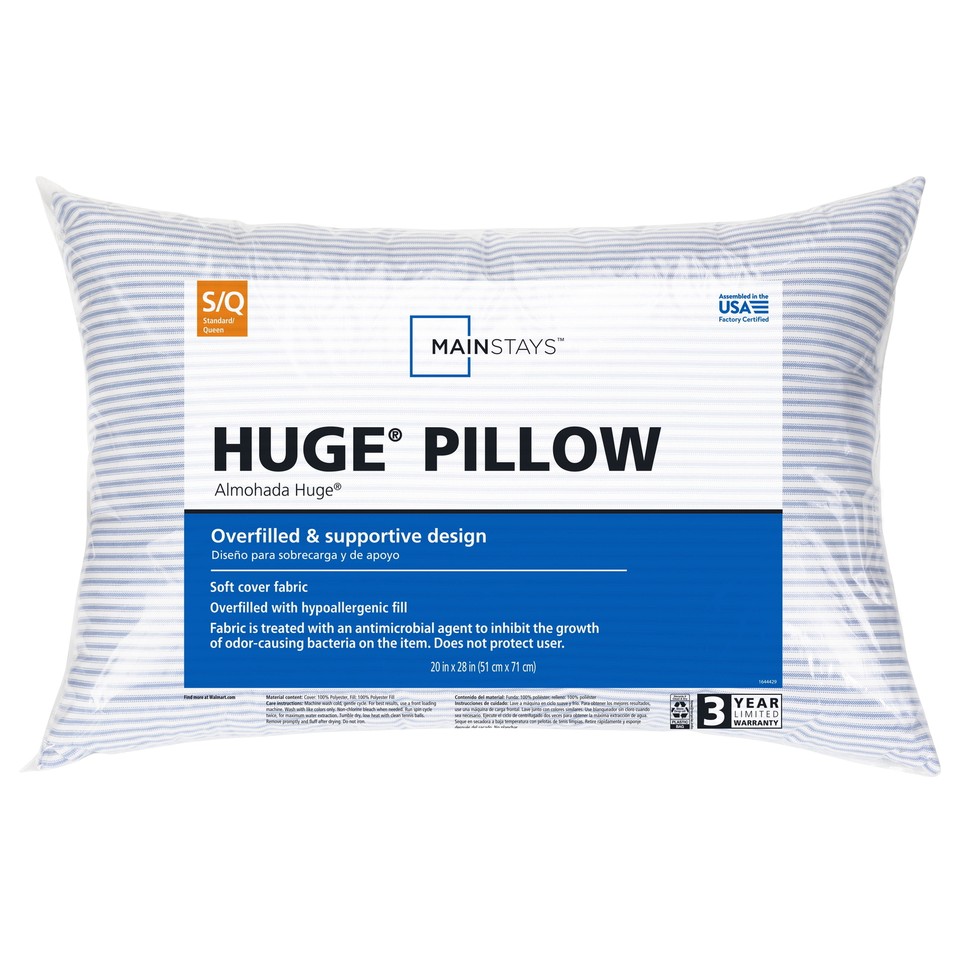 (2 pack) Huge Overfilled Bed Pillow, Standard/Queen eBay