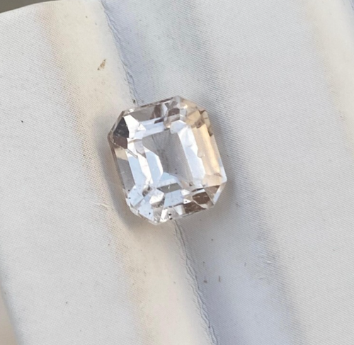 "3.20 Ct Natural Yellowish Topaz Loose Gemstone | Emerald Cut | Pakistan Origin"
