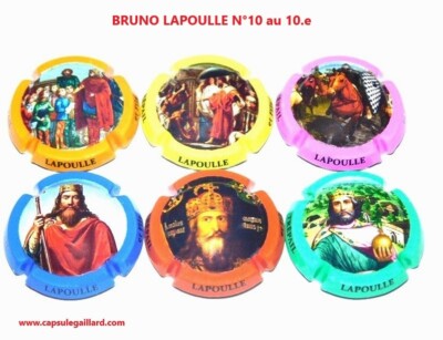 Serie von 6 Champagnerkapseln - BRUNO LAPOULLE - Nr. 10 bis 10.