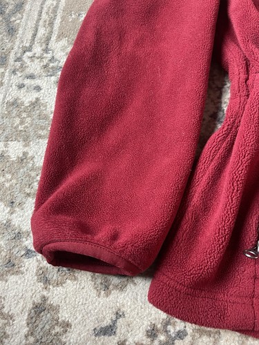 L.L. Bean Womens Red Outdoors Fleece Anorak Jacket Petite Size Small Vintage - Picture 5 of 8