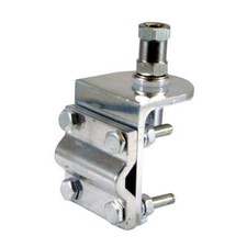 New - 3 way aluminum mirror mount bracket w SO-239 stud for CB radio antennas