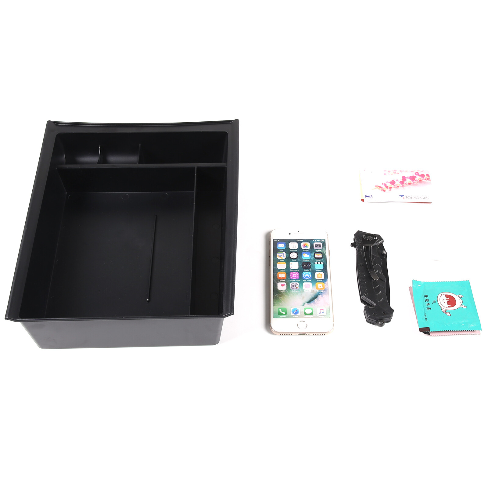 Car Center Console Armrest Box Storage Box Tray For Honda Pilot 2015-2022