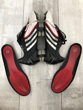 ADIDAS Predator Powerswerve FG White Leather Professional Football Soccer Cleats