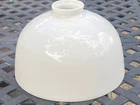 Antique 9 1/4” Fitter Rayo Lamp Shade White Opal Milk Glass Aladdin 6”H