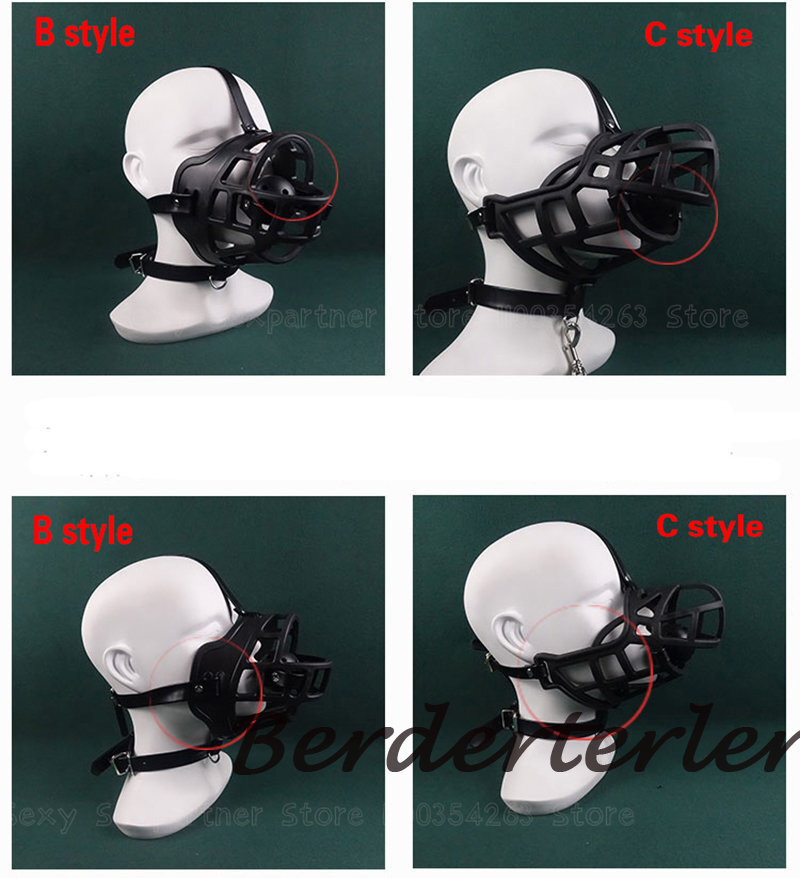 Silicone Mouth Plug Slave Mask Gag Training Ashtray+Asphyxia Gag Open ...