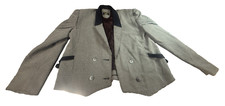 black White Blazer jacket notch lapel collar Store wear and tear issues