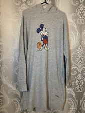 Uniqlo Disney Womens Small Grey Mickey Mouse Andy Warhol Hoodie Sweatshirt Dress