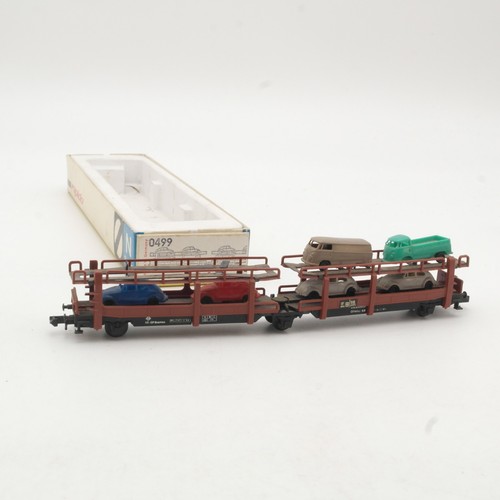 Arnold N 0499 Autotransportwagen mit 6 PKW in OVP RR217 | Zustand: Gebraucht