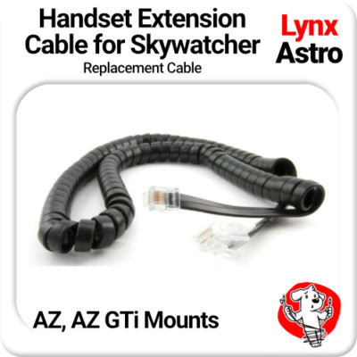 Replacement Saxon / Sky-Watcher SynScan handset cable for AZ Goto & AZ GTi mount