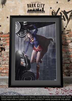 SUPERGIRL Film SEXY MILLY ALCOCK Poster DC Comic Signed Woman of Tomorrow 02