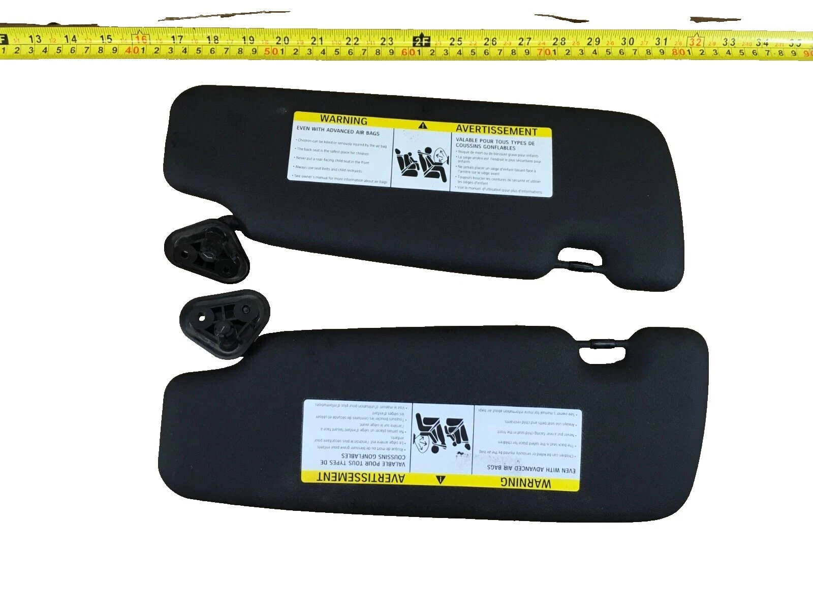 Black Car and Truck Sun Visors