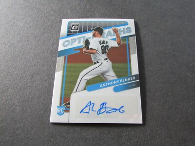 2022 Donruss Optic Anthony Bender Rookie Autograph #OG-AB Opti-Graphs