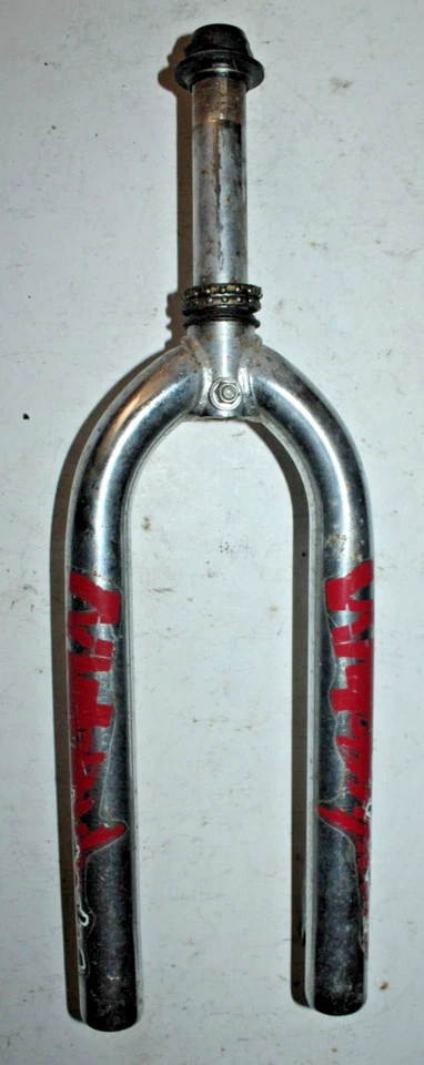 New-School Wipeout BMX Fork 1" Threaded 135mm Steel Freestyle Retro USA Shipper! - Image 2 of 4